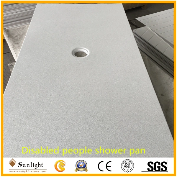 Customize Solid Surface Non-Slip Cultured Marble/SMC Shower Panel SMC Shower Pan/Shower Base/Shower Tray for Hotel Bathroom