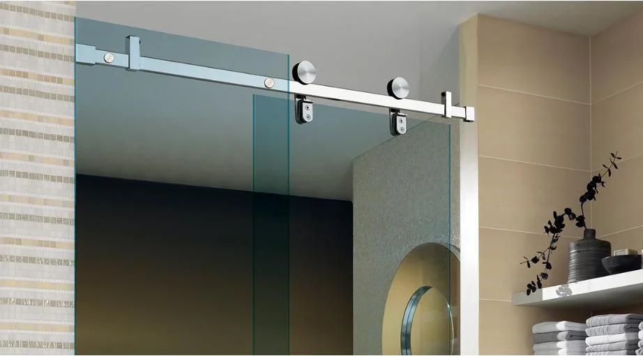 Shower Enclosure Hardware Patch Fitting Brushed-Stainless-Steel Heavy Duty Wall-Mount Retaining Clip