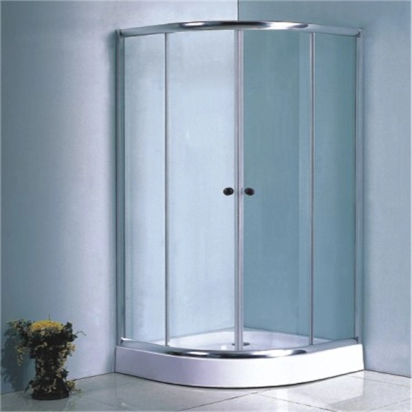 Chromed Aluminium Alloy Corner Shower Bath Cubicle Price Sale Shower Tray